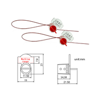 You Chuang YC-F015 Scellé de sécurité inviolable pour compteur électrique (avec numéro de série) à verrouillage par torsion en PC+ABS/ABS, personnalisable