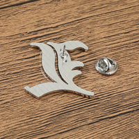 Broche de metal esmaltado con la letra L personalizado al por mayor, insignia creativa para bolsos, ropa y accesorios de joyería