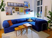 Modernes, schlichtes Cord-Schlafsofa mit vollständig abnehmbarem, waschbarem Bezug und hochdichtem Schaumstoff – ideal für moderne Wohnzimmer