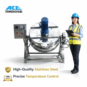 Cheap Emulsifying Homogenizer Tank Electric Steam Heating Mixer Mixing Tank With Agitator Stainless Steel Jacketed Tank - Product Image 1