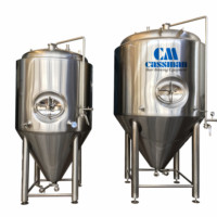 SUS304 Cassman 1000L réservoir de Fermentation de bière avec veste de refroidissement à fossettes