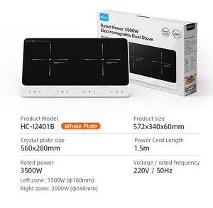 Điện Mini 2 Burner Bếp Cảm Ứng 1600W Kết Hợp 18000W Với 3400W Hot Nồi Bếp Điều Khiển 2 Burner Hồng Ngoại Bếp - Product Image 1