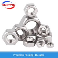Prix usine DIN934 Écrou hexagonal en acier inoxydable en M1 M1.2 M1.4 M1.6 M2 M2.3 M2.5 M2.6 M3 M3.5 M4 M5 Tailles M6-M64 Finition polie