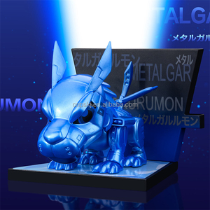 Popmart digimone แท้ชุดแม่เหล็กติดตู้เย็น, ฟิกเกอร์กล่องปริศนาทั้งชุดของขวัญของเล่นน่ารัก