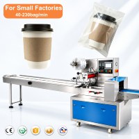 Machine d'emballage automatique pour gobelets en papier (thé au lait, thé) – Emballeuse de type oreiller