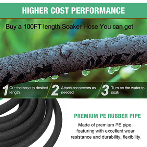 Tuyau d'irrigation poreux PE de 30 m avec support ODM/OEM pour une irrigation efficace, bobine flexible de 1/2'' et 3/4'' de diamètre, 150 psi - Product Image 3