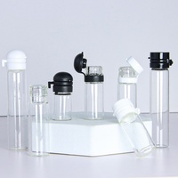 Flacon compte-gouttes de luxe en verre transparent pour huiles essentielles, ampoule médicale, 1ml, 2ml, 3ml, 5ml, avec bouchon à ouverture facile