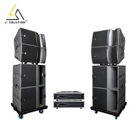 Système de sonorisation de scène L-solution A15 Pro avec haut-parleur passif bidirectionnel néodyme 15 pouces 700W/1500W et subwoofer KS21 pour ligne de basses