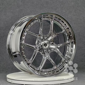 722Auto NB Jantes forgées chromées concaves profondes en 2 pièces 19 20 21 22 24 pouces 5x112 5x120 5x127 pour BMW Série <span class=keywords><strong>7</strong></span> Mercedes Classe S - Product Image 4
