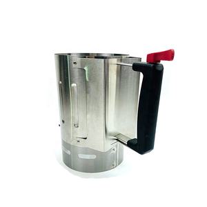 Barils de <span class=keywords><strong>BBQ</strong></span> en acier inoxydable Cheminée de <span class=keywords><strong>d</strong></span>émarrage de charbon de bois de <span class=keywords><strong>BBQ</strong></span> portable avec poignée en PP - Product Image 1