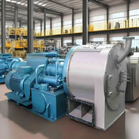 Centrifugeuse de poussée d'acier inoxydable de piston à deux étages de machine centrifuge de asséchage de sel