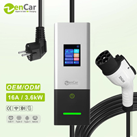 Zencar 16A 3.5KW GB/T Tragbares EV-Ladegerät Level 2 Einstellbar Evse mit Nema 14-50 Steckers trom einstellbar wasserdicht