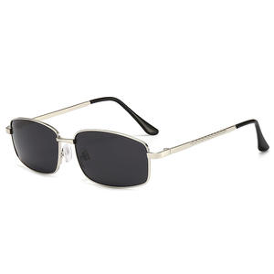 Lunettes de soleil polarisées pour hommes, monture en métal noire, verres TAC UV400, style carré, pour la conduite, la pêche et les activités de plein air - Product Image 2