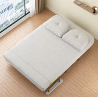 Sofá Cama Plegable Moderno de Alta Calidad para Interiores, Reclinable, Inflable, con Estructura Metálica y Tapicería de Tela, para Dormitorio, Hospital, Muebles para el Hogar