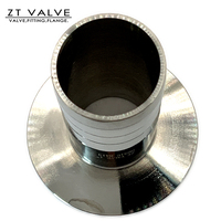 Acier inoxydable sanitaire 304 316 1 pouce Tri pince virole tuyau mamelon pince adaptateur raccord de tuyau pour l'industrie alimentaire