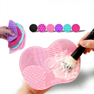 Almohadilla de Limpieza de Silicona con Forma de Manzana y Logotipo Personalizado, Tamaño Grande, Profesional, para Limpiar Maquillaje, con Ventosa - Product Image 1