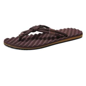 Sandales pour hommes, pantoufles en cuir véritable pour hommes, en cuir de vache, à bout ouvert, luxueuses, confortables, antidérapantes, grandes tailles - Product Image 1