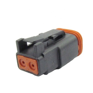 Разъем автомобильный DT06-2S, корпус (гнездо), 2 контакта, черный, герметичный - Product Image 3