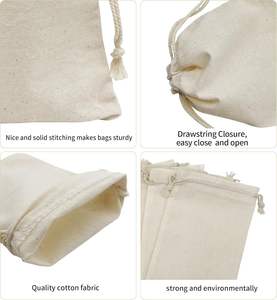 Premium Cotton Drawstring <b>Bags</b> for <b>Packaging</b> -Custom Logo Printed Organic Canvas Pouch & Recyclable Dust <b>Bag</b> Wholesale Available - Product Image 3