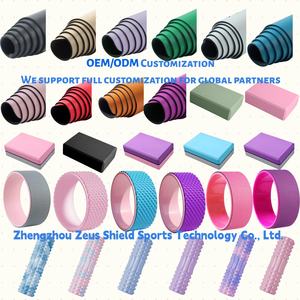 Dropshipping ZJFIT Tapete de <span class=keywords><strong>Yoga</strong></span> Ecológico de Doble Capa de 6mm TPE, Rectangular, con Correa de Transporte, Antideslizante, Plegable, Duradero, con Logotipo Personalizado, Protección UV - Product Image 6