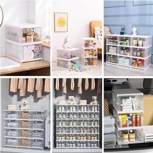 Wholesale Foldable OEM Giant Shoe Case Storage Sneaker Stackable Transparent Wide Toe Plastic Shoe <b>Box</b> with Magnetic Door - Product Image 4