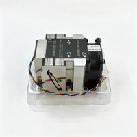 Refroidisseur de processeur actif 205W avec 4 caloducs en cuivre pour Intel LGA3647 2U X11 Purley Xeon 6025, ventilateur, base en cuivre, ailettes en aluminium, personnalisé