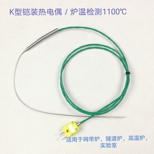 Salt Inscription K Type Thermocouple 0.5mm <b>Probe</b> 1100C <b>Temperature</b> Sensor Wire Leads WRNK-09S - Product Image 4