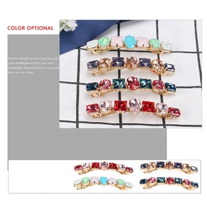 Pinces à <span class=keywords><strong>cheveux</strong></span> en cristal pour femmes, pinces à <span class=keywords><strong>cheveux</strong></span> de luxe, travail à la main, Barrettes rondes, délicates, tendance, - Product Image 3