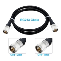 Câble RG213 avec connecteur mâle UHF PL259 50 Ohm, rallonge pigtail à faible perte pour radio CB, radio amateur, émetteur FM BEVOTOP BT1281-RG213