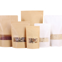 Sachets Doypack en papier kraft recyclables et refermables avec fermeture éclair pour aliments (chewing-gum, sushi et lait) – Emballage anti-humidité