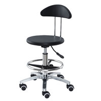 Chaise d'atelier pivotante à 360 degrés de haute qualité avec dossier et repose-pieds pièces de chaise conception Simple pour meubles de laboratoire