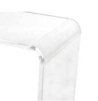 Table basse rectangulaire en acrylique transparent, meuble de salon, livraison gratuite