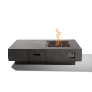 Modern Free Style Propane Gas <b>Fire</b> Table Outdoor <b>Fire</b> <b>Pit</b> with Corten Steel Construction 50000BTU Heating for Garden & Party Use - Product Image 6