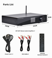 Amplificateur audio stéréo haute puissance CL-300 Pro BT avec WIFI Airplay USB pour la lecture multi-pièces à domicile