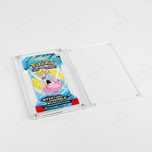 <b>Clear</b> Acrylic 6 Inch Storage Holder Pokemoned Card Pack Display Case for Booster Packs Collectibles - Product Image 6