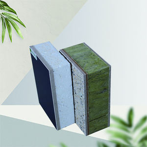 सैंडविच इन्सुलेशन एकीकरण बोर्ड रॉक ऊन + फाइबर सीमेंट बोर्ड + प्राकृतिक पत्थर पेंट - Product Image 3