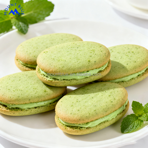 Di lusso con gusto Matcha biscotti ripieni di <span class=keywords><strong>crema</strong></span> morbidi al forno strati vellutati riempiti perfetti regali Tea Party snack ripieni di biscotti - Product Image 1