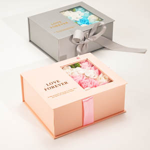 Biểu Tượng Tùy Chỉnh Hoa Xách Tay Hộp Quà Tặng Thẻ Ngày Valentine Ngày Giáng Sinh Hoa Bó Hoa Gấp Hộp Quà Tặng Cho Món Quà - Product Image 4