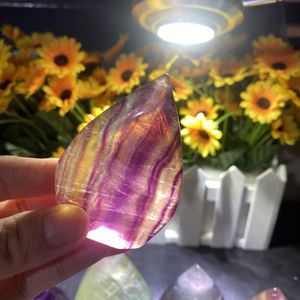 Hot bán kẹo fluorite ngọn lửa bán buôn chữa bệnh tự nhiên pha lê cầu vồng đầy màu sắc fluorite ngọn đuốc cho bộ sưu tập - Product Image 5