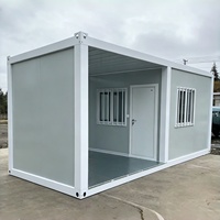 Casa Contenedor Prefabricada Personalizable, Cabaña Modular Resistente para Oficina en Sitio, Cuarto de Guardia y Alojamiento