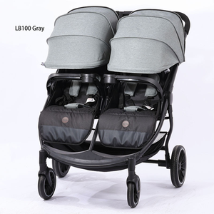 Purorigin 2026 Latest Design Lightweight Metal Twin Baby Stroller Double Baby Wheel Carrier with <strong>Easy</strong> <strong>Folding</strong> for Travel <strong>Pram</strong> - Product Image 1