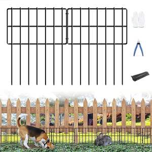 Giardino decorativo sotterraneo recinzione animale barriera per cani pannelli di ferro con telaio zincato filo di sicurezza utilizzo - Product Image 4