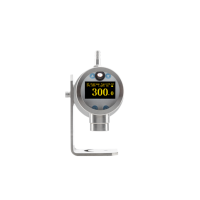 Pirómetro de Doble Color con Sensor Semiconductor, Termómetro IR de Acero Inoxidable sin Contacto, IP65, Ajustable, Relación 100:1, Resolución de 0.1°C, OEM