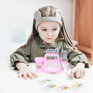 Precio barato, casa <span class=keywords><strong>de</strong></span> juegos, iluminación, música, <span class=keywords><strong>caja</strong></span> <span class=keywords><strong>registradora</strong></span>, <span class=keywords><strong>juguete</strong></span>, escáner electrónico, calculadora, juguetes <span class=keywords><strong>de</strong></span> pago - Product Image 2