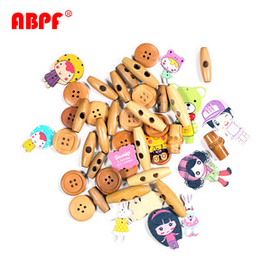 Nhà Máy Bán Buôn Thời Trang DIY <span class=keywords><strong>Craft</strong></span> Gỗ Nút Handmade Hình Dạng Khác Nhau Nút Gỗ Cho Bé Trẻ Em Quần Áo Phụ Kiện - Product Image 3