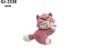 Gj-2338 ตุ๊กตาแมวสีชมพูแบบแขวน 15 ซม. ของเล่นตุ๊กตานุ่มสำหรับเด็ก - Product Image 1