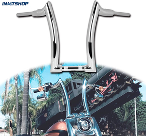 Vente de liquidation de stock australien - Guidons de 14'' et 16'' de haut avec poignées de 2' pour motos <span class=keywords><strong>Harley</strong></span>-<span class=keywords><strong>Davidson</strong></span> - Guidons épaissis à articulation - Product Image 1