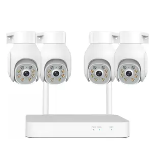 Sistema di telecamere di sicurezza per la casa Wireless 5MP Nvr Kit P2p Video PTZ Speed Dome sorveglianza CCTV telecamera sistema Wifi Kit