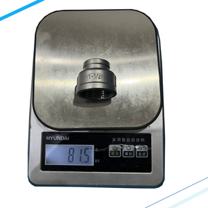 Tubo reductor de acero inoxidable de 1-1/2 pulgadas con rosca interna para accesorios de tuberías de agua - Product Image 1