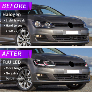 Conjunto de Faros Delanteros LED Completos para VW <span class=keywords><strong>Golf</strong></span> 7 Mk7 TSI <span class=keywords><strong>TDI</strong></span> 2013-2017, Faro Delantero para <span class=keywords><strong>Volkswagen</strong></span>, Actualización de Iluminación, Luz Delantera - Product Image 5